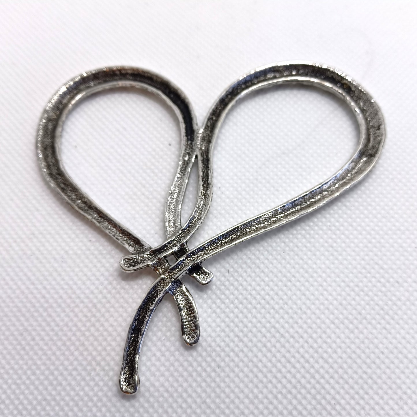 Heart Pendant Extra Large Silver Pewter