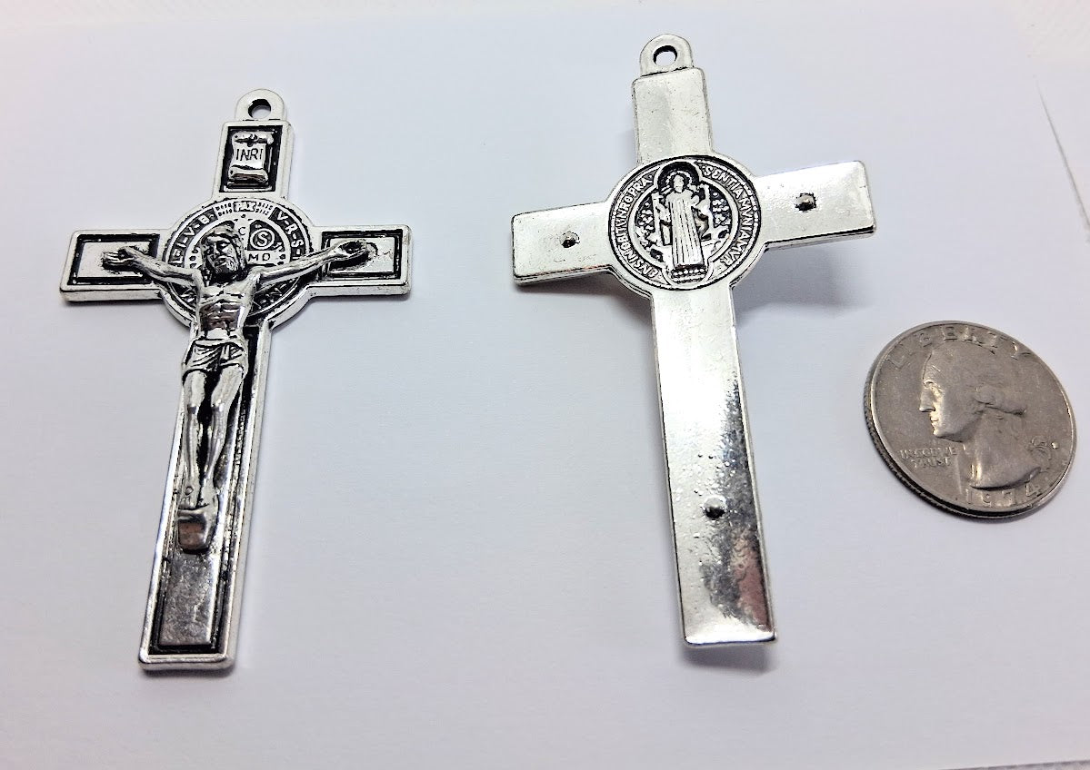 Pendant Size Crucifix, Color Silver (1 Cross)