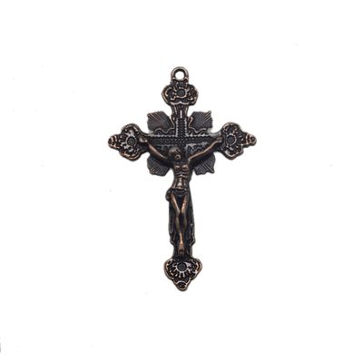 Crucifix Crosses Pewter Brown Copper (3 Pieces)