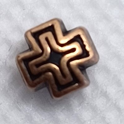 Cross Beads, Brown Bronze Cross Beads (25 Pieces)