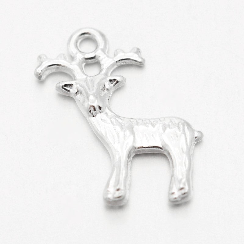 Reindeer Christmas Charms (10 Pieces)