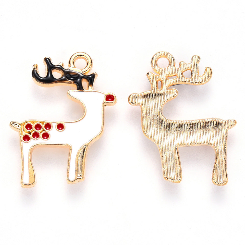 Reindeer Christmas Charms (4 Pieces)