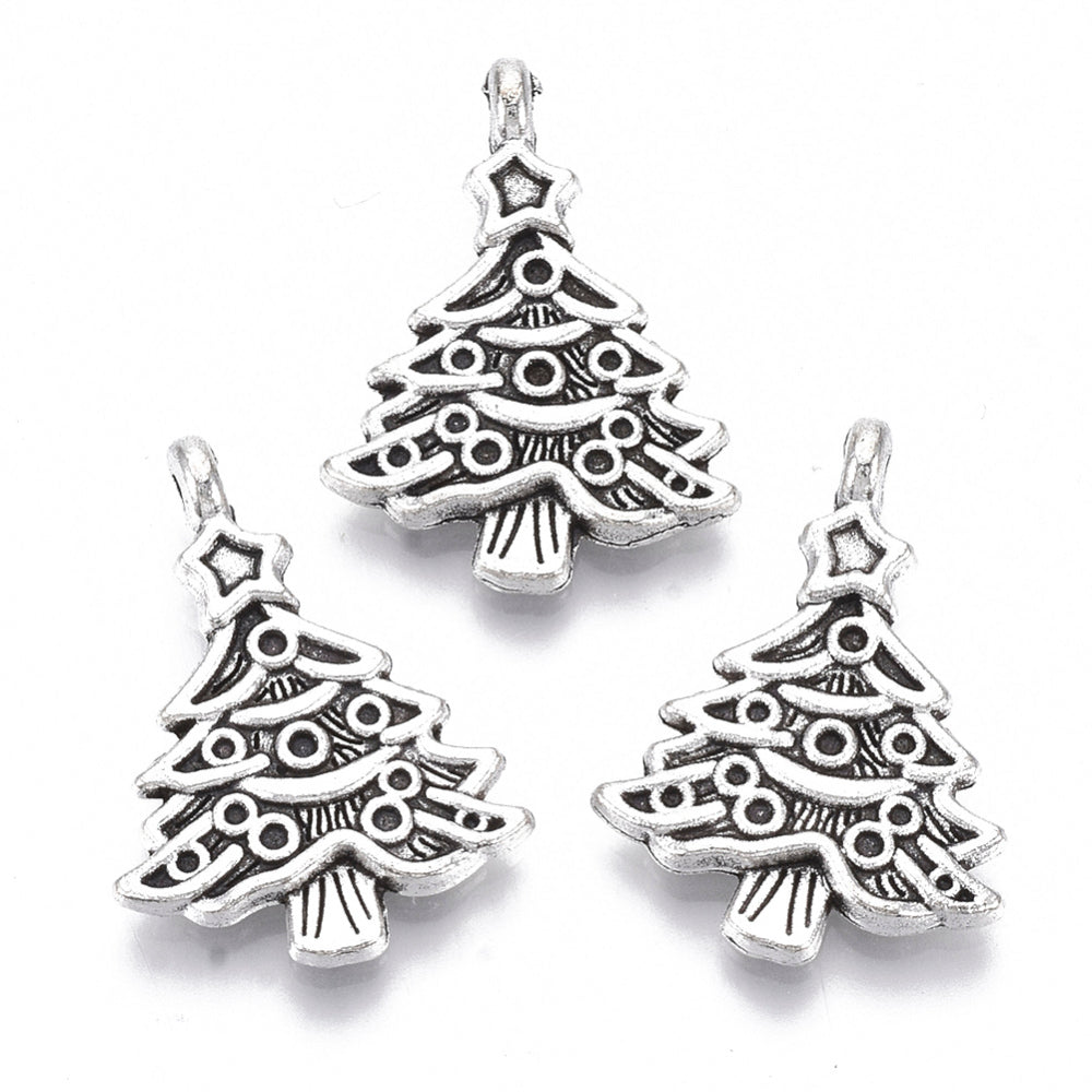 Christmas Tree Charms (6 Pieces)