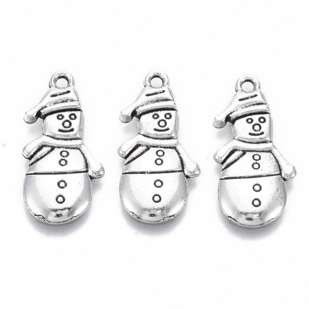 Snowman Christmas Charms (12 Pieces)
