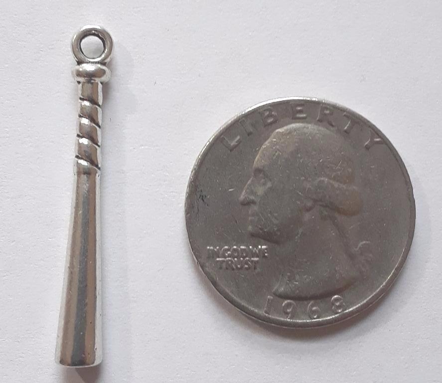 Baseball Bat Charms (8 Pieces) - Krafts and Beads