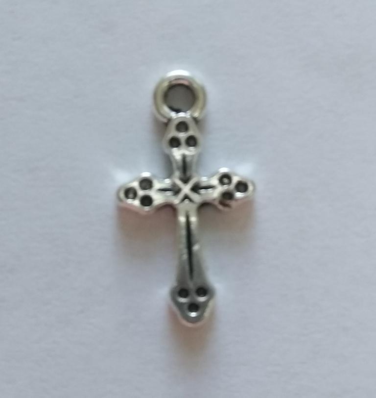 Bulk Crosses Silver Small (12 Pieces) - Krafts and Beads