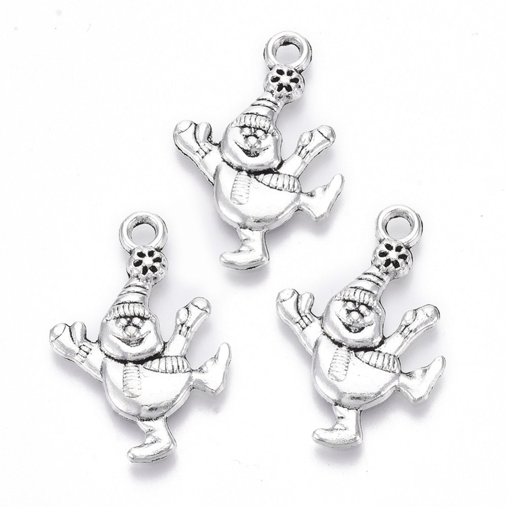 Snowman Christmas Charms (6 Pieces)