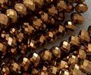 Chinese Crystal Beads Rondelle Shape, 8mm X 6mmCopper Color 70 Beads