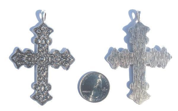 Cross Religious Pewter (10 Pieces) - Krafts and Beads