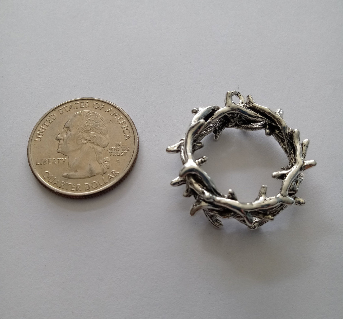 Crown of Thorns Pendants/Charms (2 Pieces) - Krafts and Beads