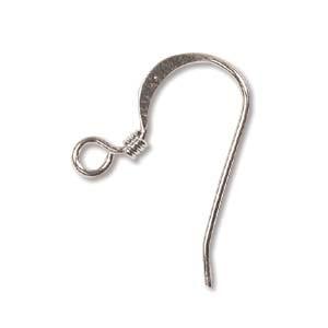 Fancy Ear wires Silver Plated (20 Pieces) - Krafts and Beads