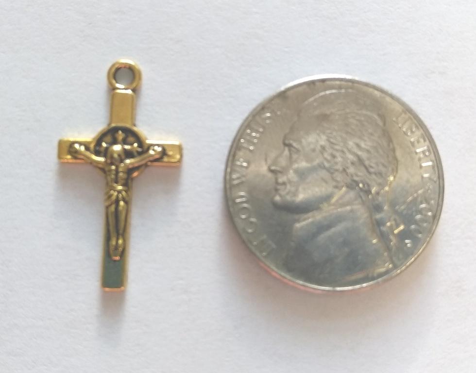 Gold Crosses (10 Pieces) 1 - Krafts and Beads