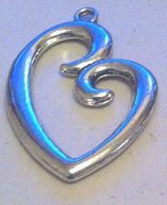 Heart Charms (15 Pieces) Silver - Krafts and Beads