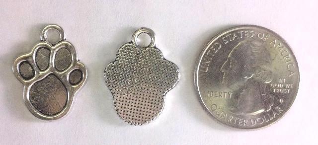 Paw Charms (5 Pieces) - Krafts and Beads