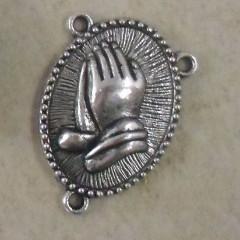 Praying Hands Rosary Center (5 Pieces) - Krafts and Beads