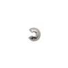 Silver Plated Crimp Covers 4mm (144 Pieces) - Krafts and Beads