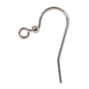 Silver Plated Ear Wires with 2mm ball (144 Pieces) - Krafts and Beads