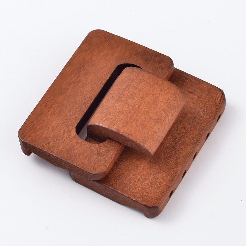 Wood Clasp for Bracelet or Belt Buckle - Krafts and Beads