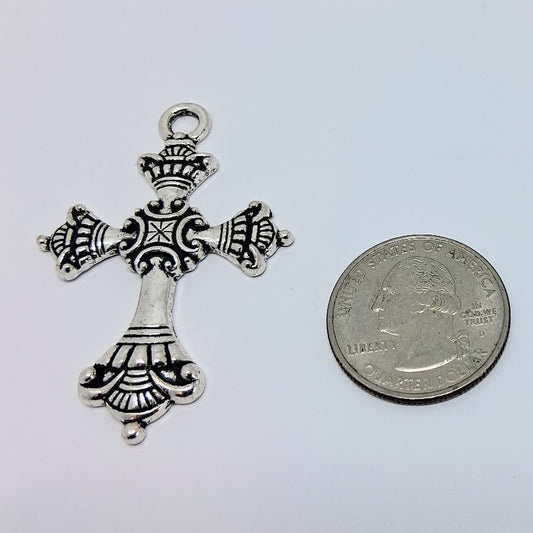 Pendant Size Crosses, Color Silver (3 Pieces)
