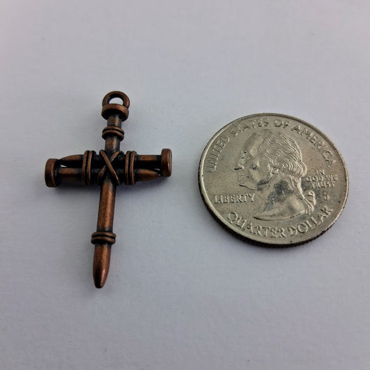 Bronze Brown Nails Cross (5 Pieces)