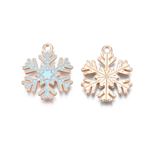 Snowflake Christmas Charms (4 Pieces)