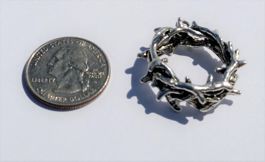 Crown of Thorns Pendants/Charms (2 Pieces) - Krafts and Beads