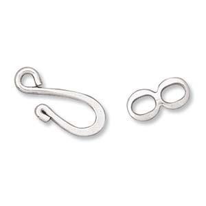 Hook and Eye Silver Plated (10 Sets) - Krafts and Beads